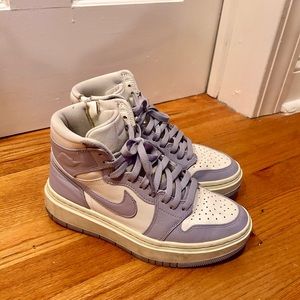 Nike Air Jordan, Purple High Top Platform